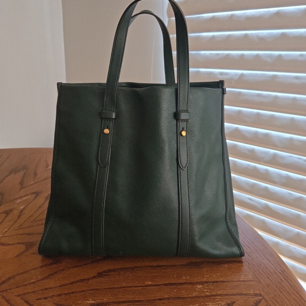 Fossil Leather Tote Bag